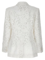 White Polyester Blazer