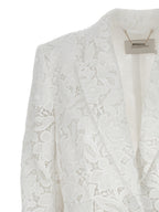 White Polyester Blazer