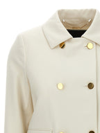 White Virgin Wool Full-Length Jacket