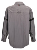 Gray Polyamide Blouse
