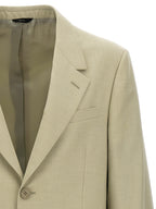 Beige Virgin Wool Blazer