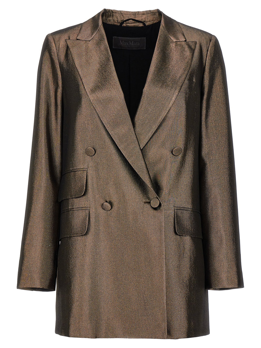 Brown Silk Blazer
