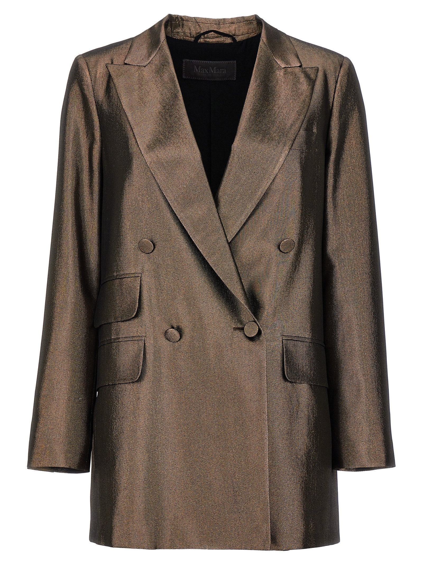 Brown Silk Blazer