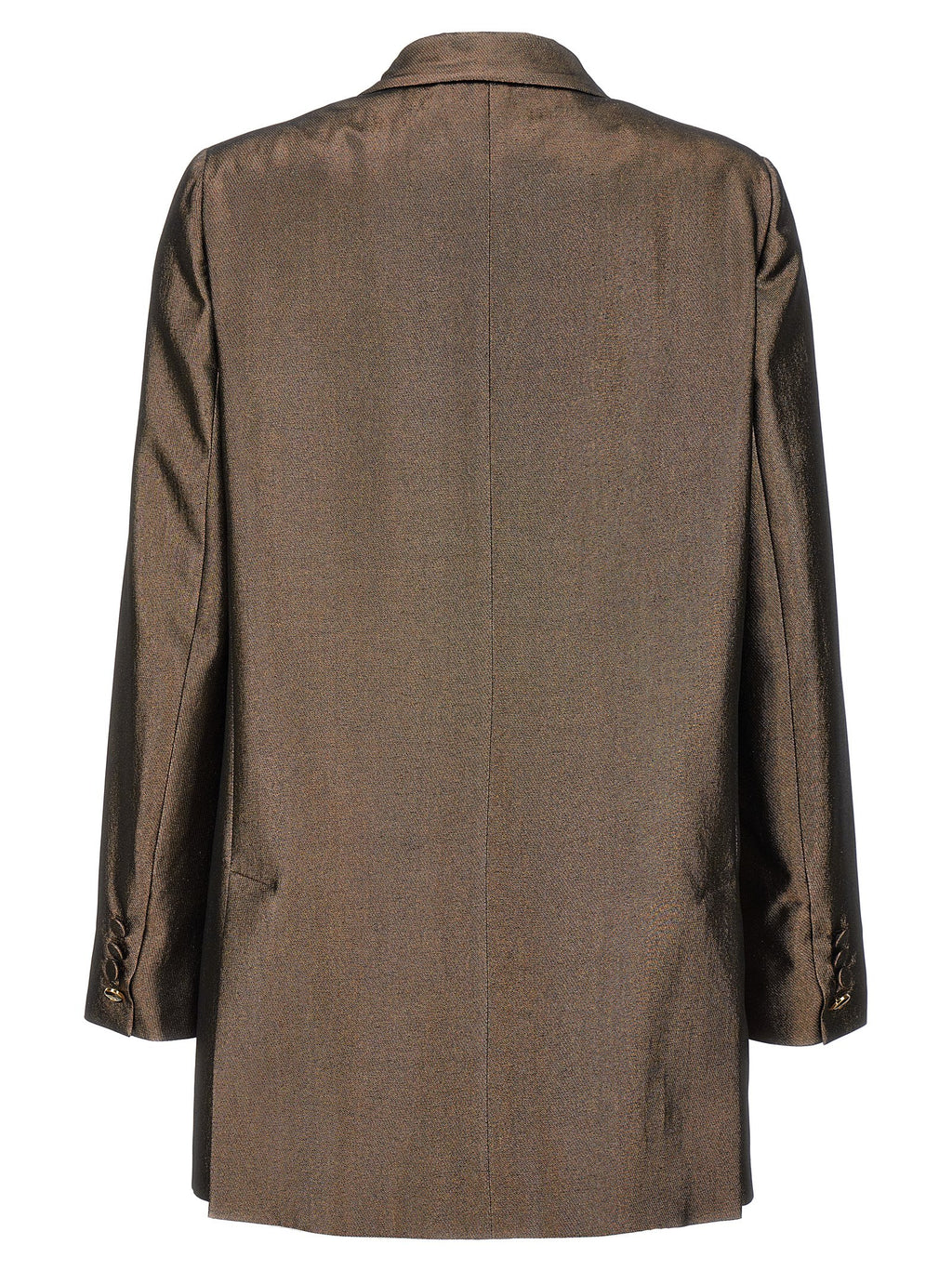 Brown Silk Blazer