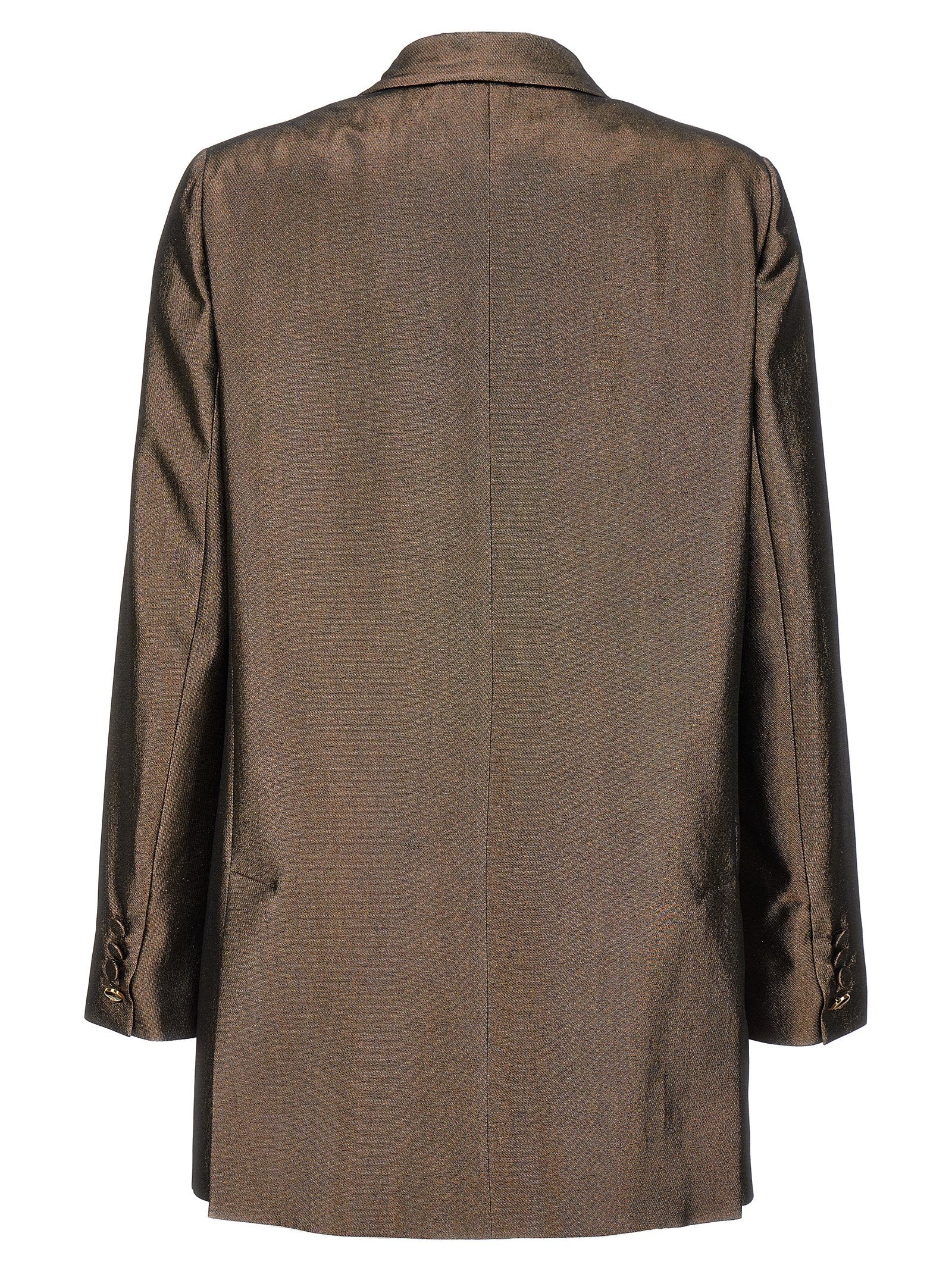 Brown Silk Blazer