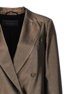 Brown Silk Blazer