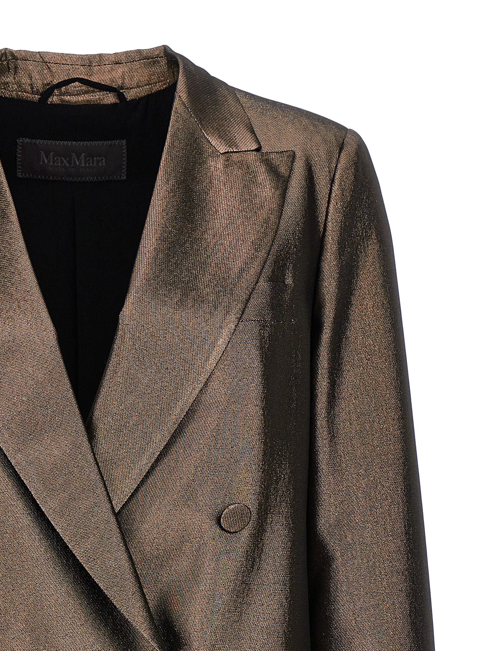 Brown Silk Blazer