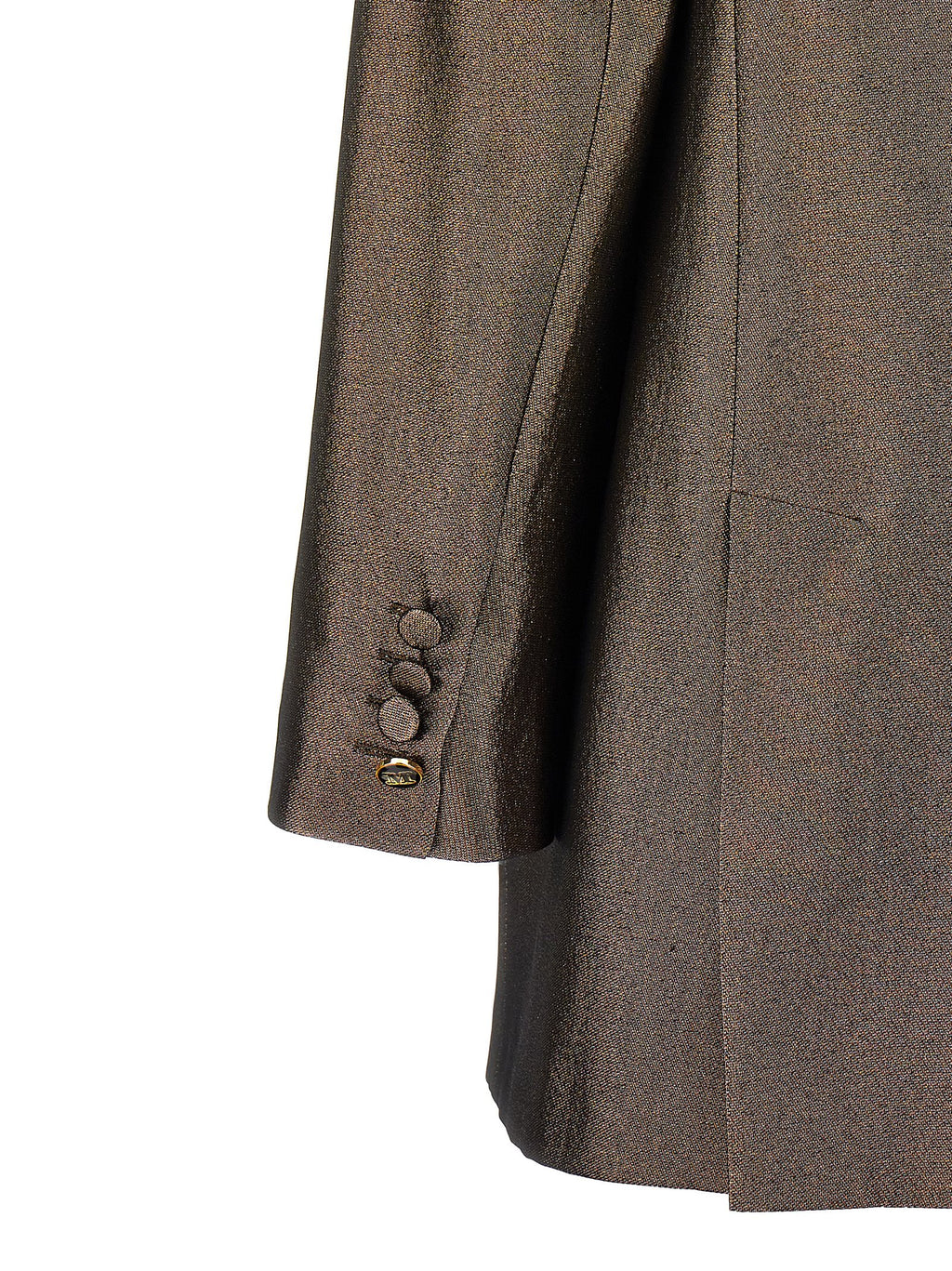 Brown Silk Blazer