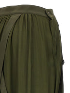 Bicolor Silk Mini Skirt