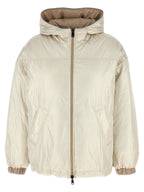 Beige Polyester Full-Length Jacket