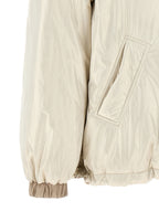 Beige Polyester Full-Length Jacket