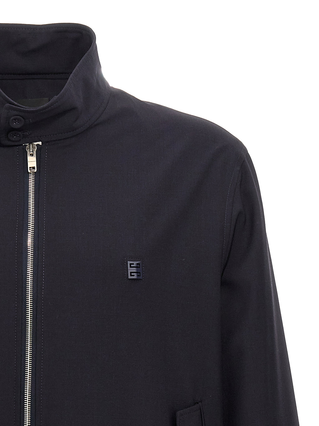 Blue Elastane Bomber