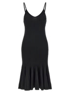 Black Viscose Midi Dress