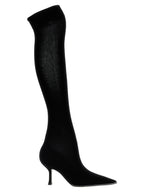 Black Leather Over The Knee