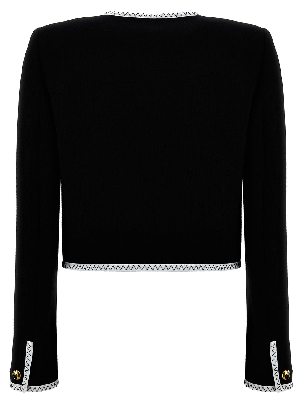 Bicolor Viscose Full-Length Jacket