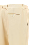 Beige Silk Dress Pants