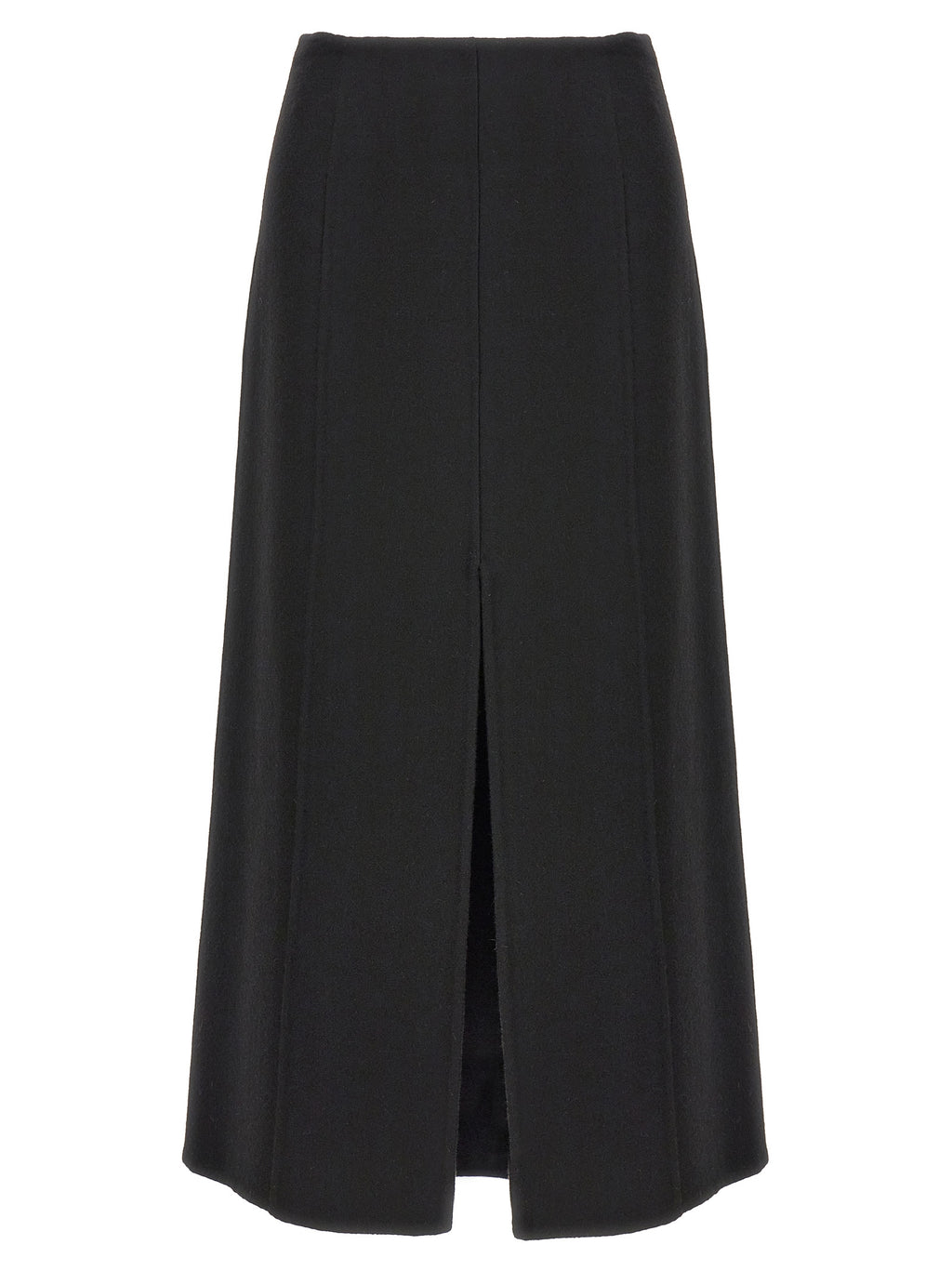 Black Virgin Wool Mini Skirt