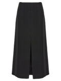Black Virgin Wool Mini Skirt