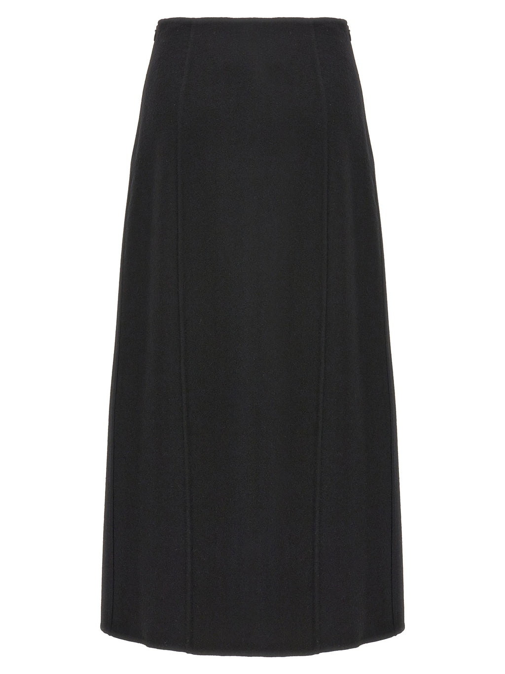 Black Virgin Wool Mini Skirt