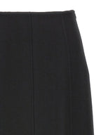 Black Virgin Wool Mini Skirt