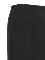 Black Virgin Wool Mini Skirt