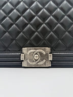 Bicolor Leather Handbag