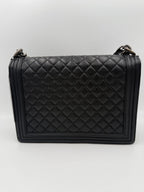 Bicolor Leather Handbag