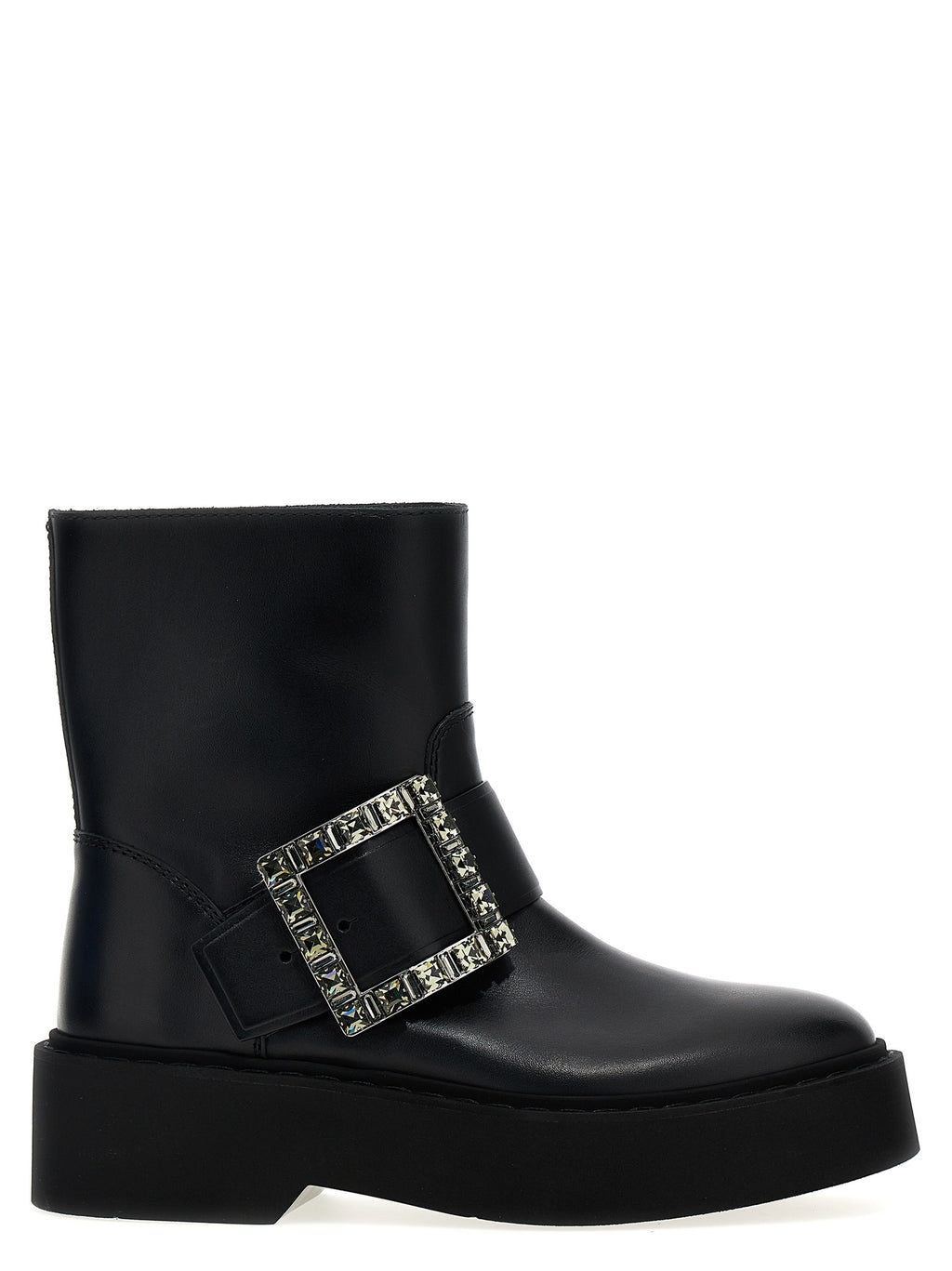 Black Calfskin Ankle Boots