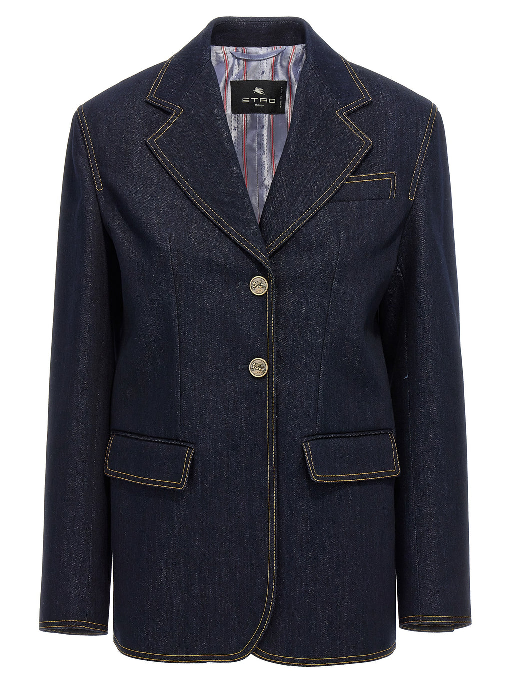 Blue Cotton Blazer