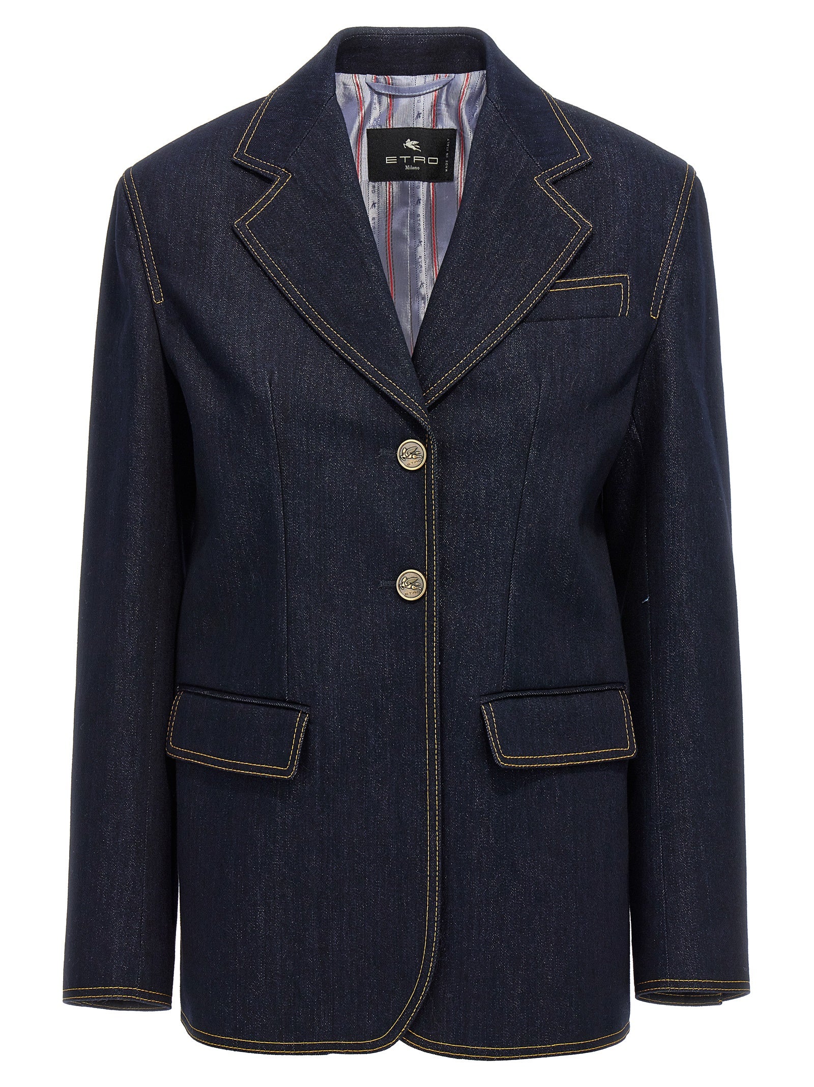 Blue Cotton Blazer