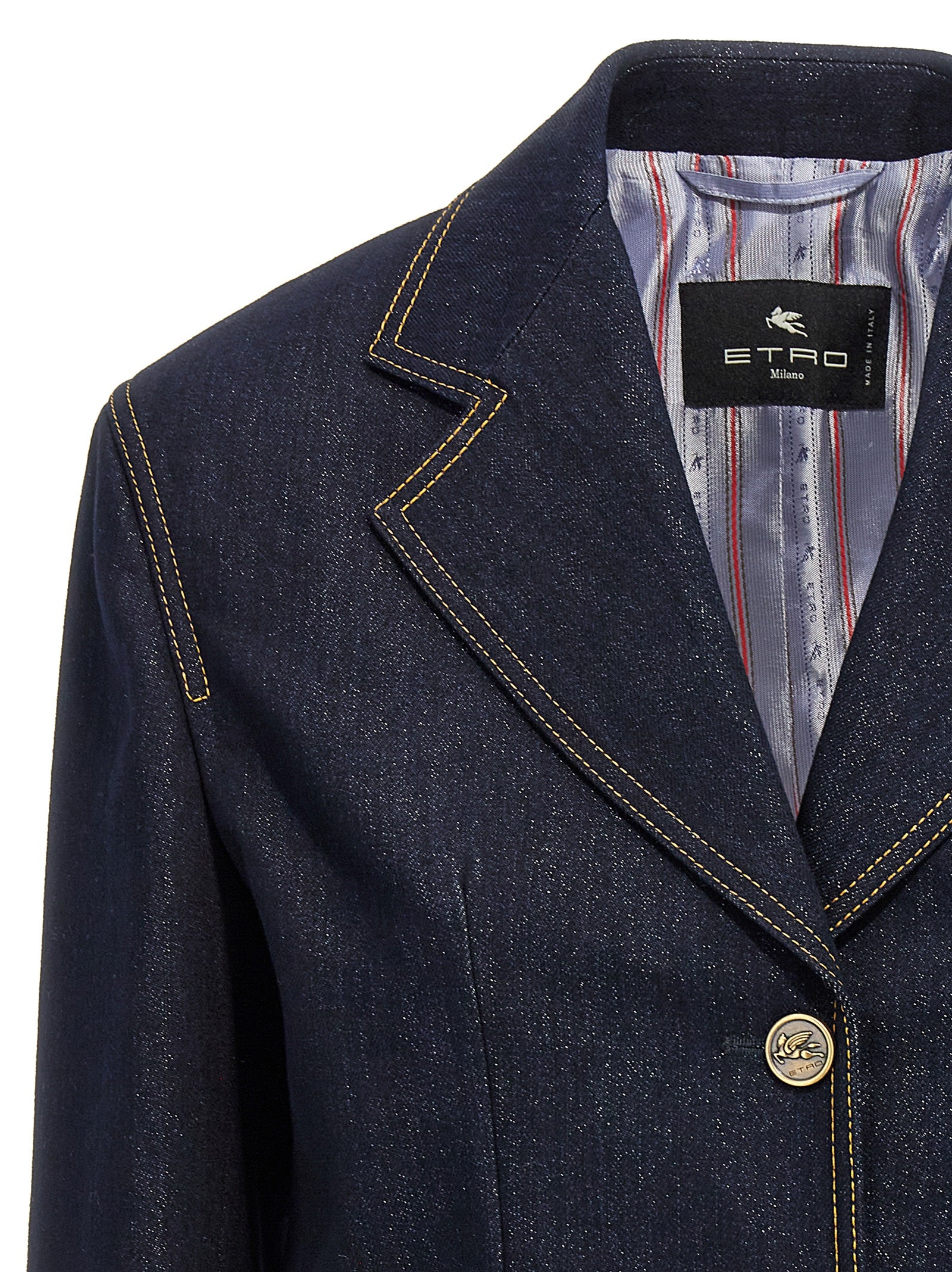 Blue Cotton Blazer