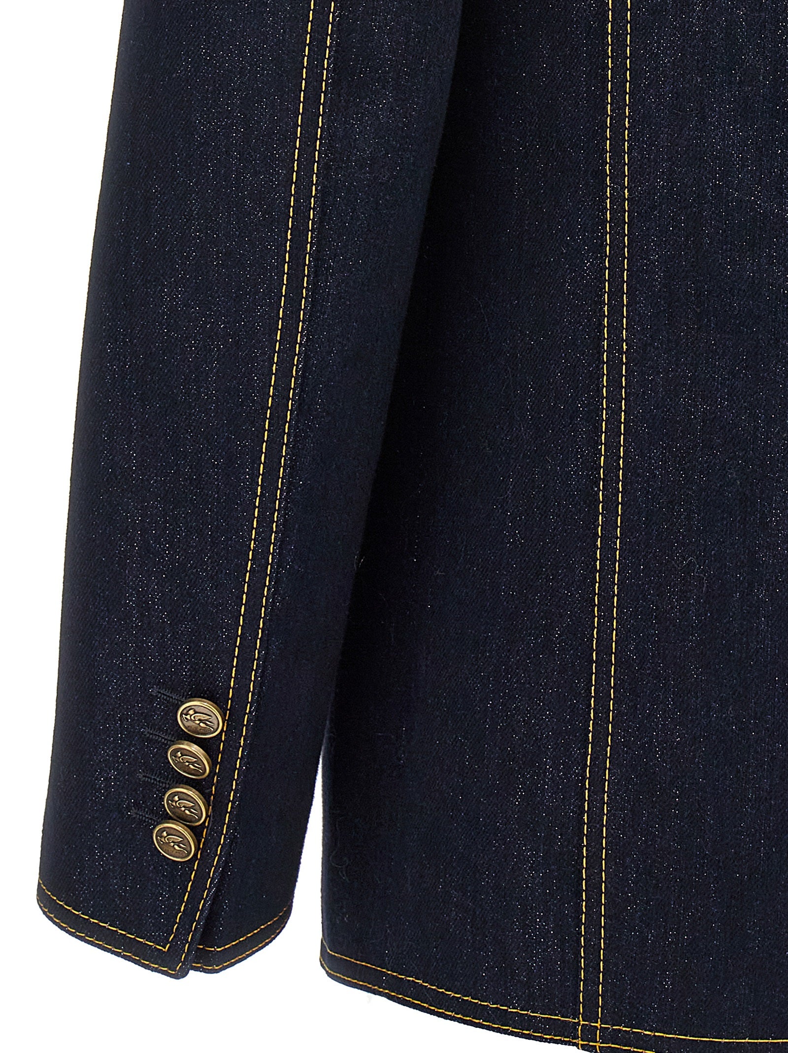 Blue Cotton Blazer