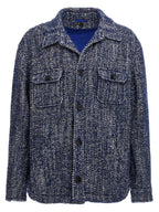 Blue Wool Full-Length Jacket