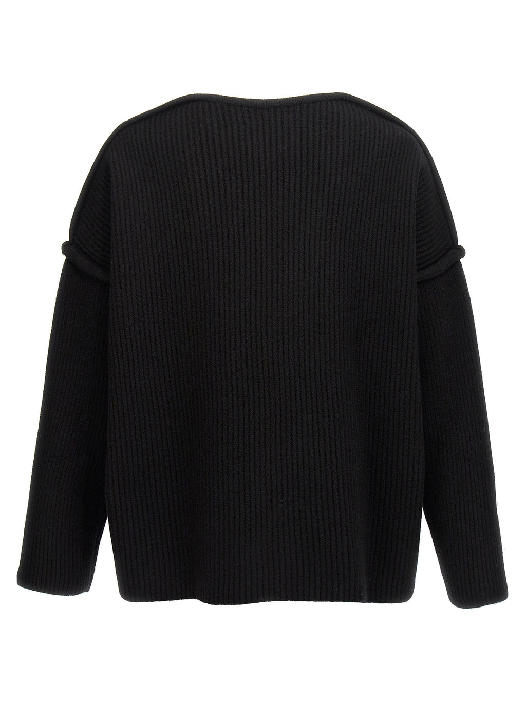 Black Wool Cardigan
