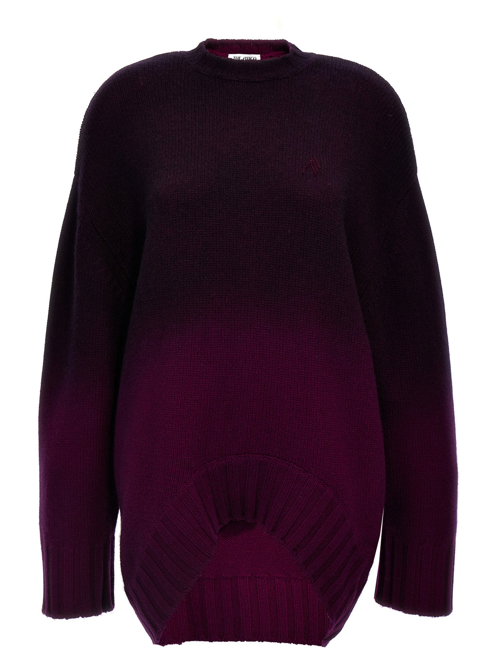 Purple Wool Short Dress