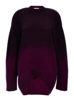 Purple Wool Short Dress