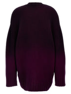 Purple Wool Short Dress