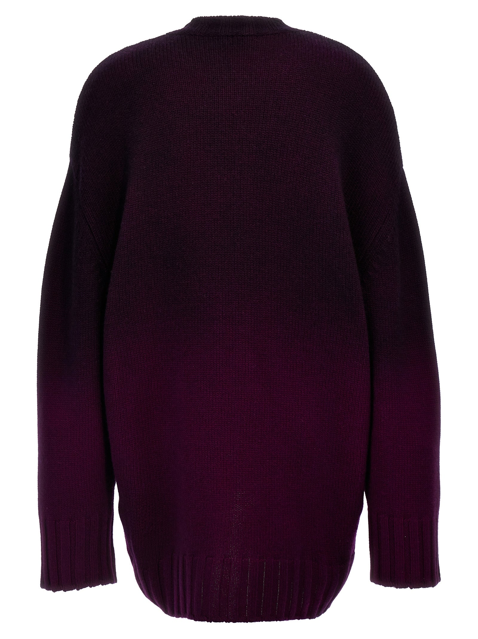 Purple Wool Short Dress
