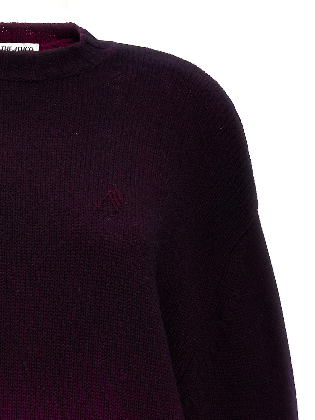 Purple Wool Short Dress