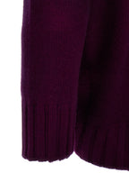Purple Wool Short Dress