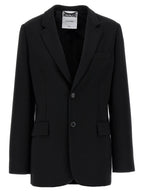 Black Polyester Blazer