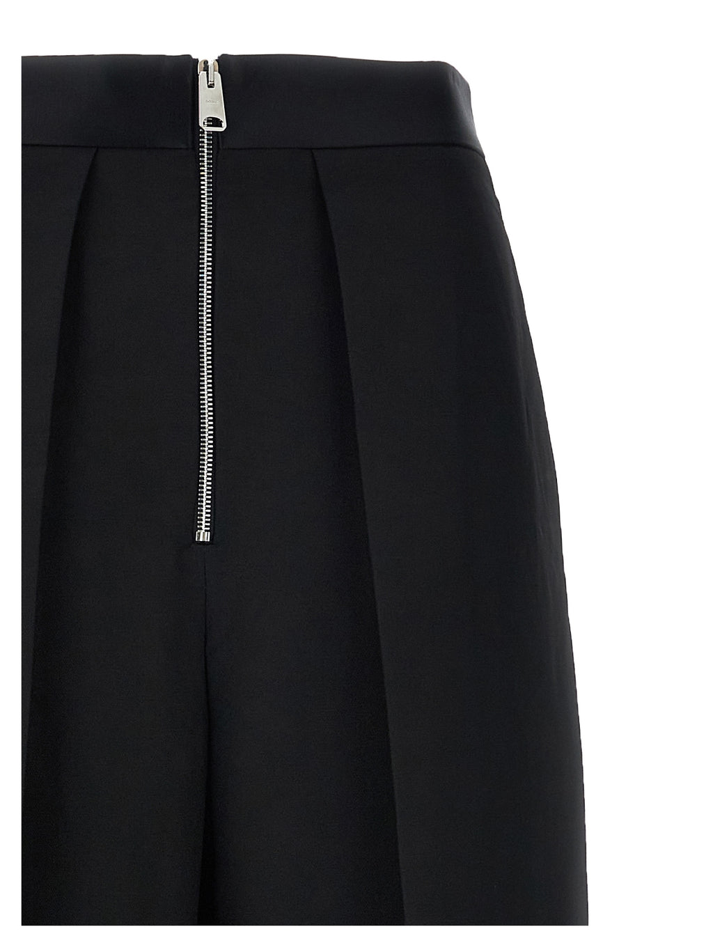 Black Viscose Casual Pants