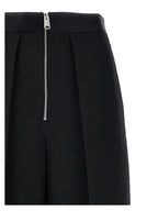 Black Viscose Casual Pants