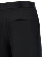 Black Viscose Casual Pants