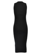 Black Viscose Midi Dress