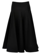 Black Virgin Wool Mini Skirt