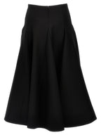 Black Virgin Wool Mini Skirt