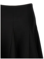 Black Virgin Wool Mini Skirt
