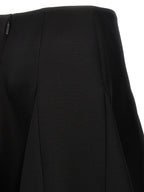 Black Virgin Wool Mini Skirt