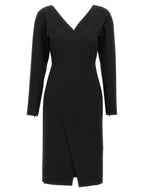 Black Viscose Midi Dress